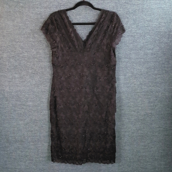 For Kitty Rescue! Blu Sage Tiered Lace Beaded Dress - Picture 11 of 13